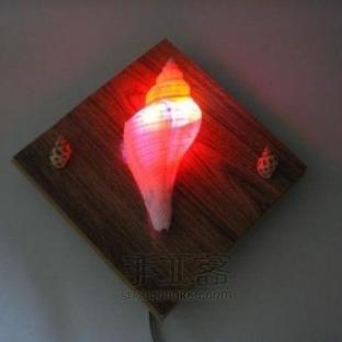 木板边角料制作艺术夜灯