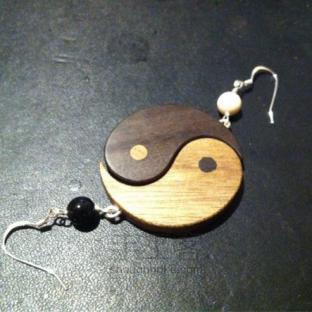 原创手工DIY  用边角料做一对耳坠