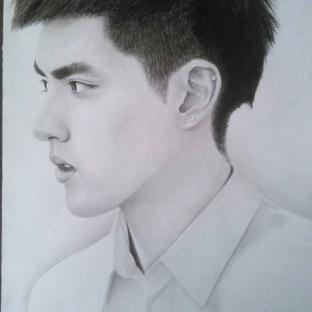 EXO吴亦凡素描手绘教程