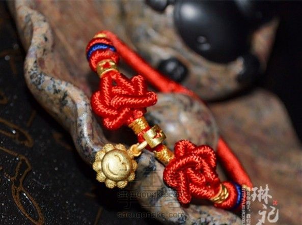 琳记手链[鸿运]手绳材料包教程