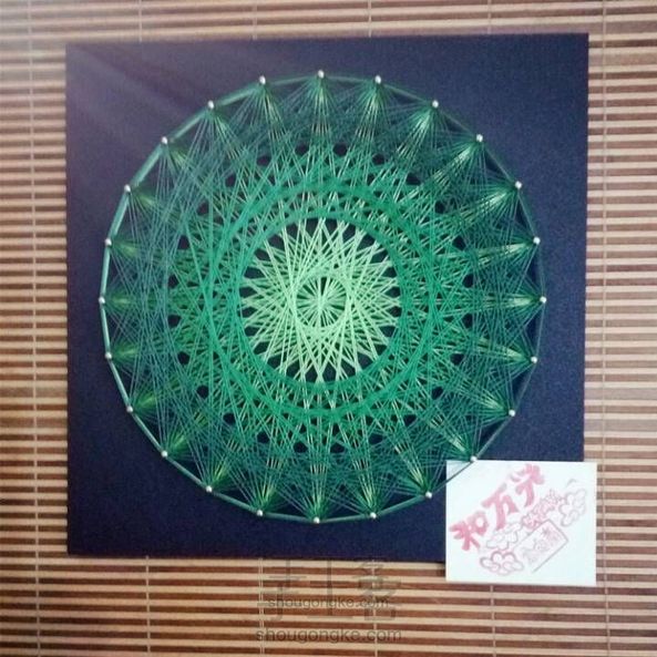 简单易上手,多层圆纱线画,钉子绕线装饰画