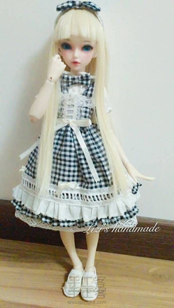 【lolita裙小洋装】蕾丝与格子的邂逅💗