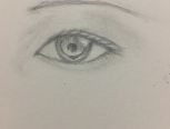 简单速写铅笔眼睛