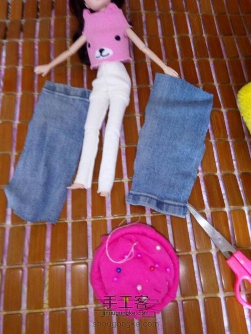 可儿娃娃的裤子😄 第1步