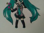 Q版初音 马克笔