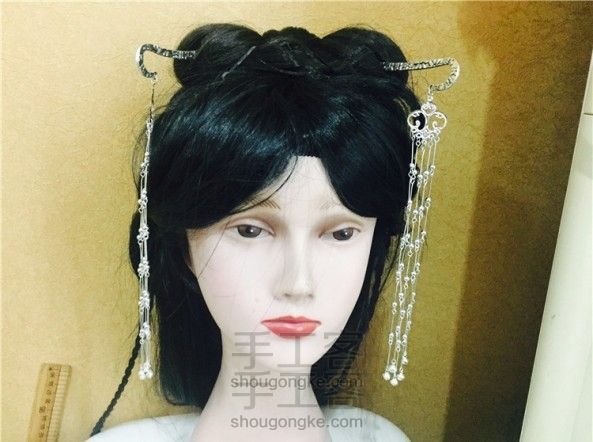 【别来无恙】店主教程之垂珠摇.扁发簪教程,简单易学