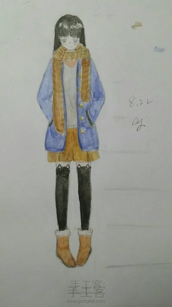 辉柏嘉48色水溶性彩铅的画,初尝试嘿嘿