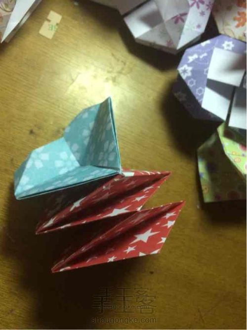 折纸烟花（无限翻） 第16步