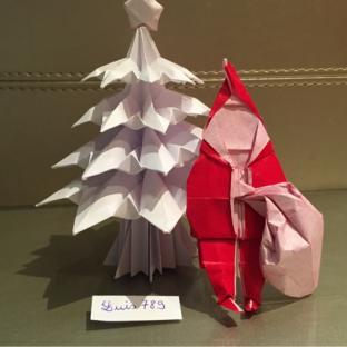 圣诞老人折纸教程（二）