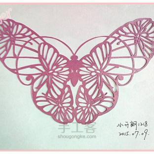 简单的蝴蝶纸雕，希望大家喜欢～欢迎点赞呦～