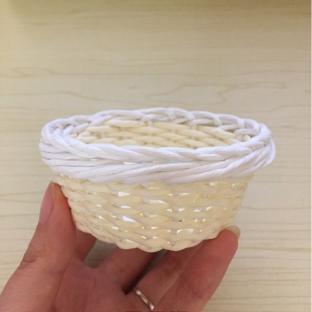 〖材料可购〗萌萌的迷你纸藤筐