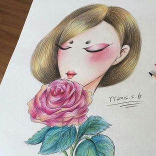 唯美彩铅人物画基础系列