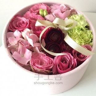 简花艺秦莎丨基础家庭插花之花盒制作