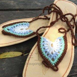 抓住夏天的尾巴丨钩织性感沙滩鞋