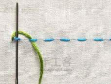 刺绣基础针法集锦1|平针绣 Running Stitch