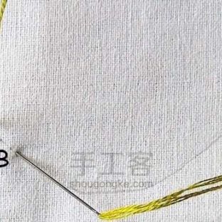 刺绣基础针法集锦9|轮廓绣Outline Stitch
