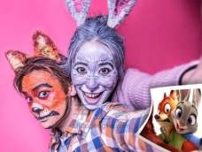 疯狂动物园面部彩绘丨复活节兔妆