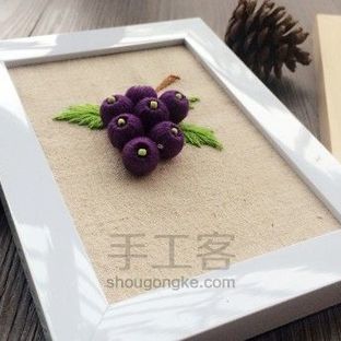 欧式立体刺绣｜蓝莓果