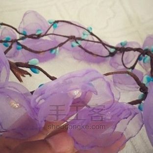 精美头饰丨教你做烧花花环