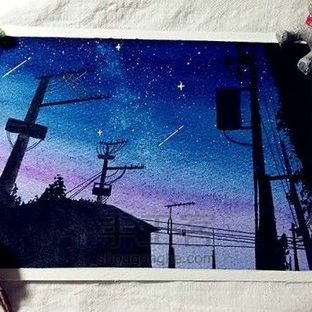 水彩星空丨梦幻剪影