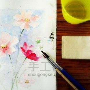 水彩格桑花丨带你体验水彩的魅力