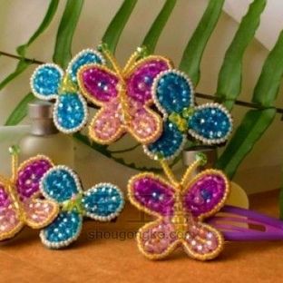  JOJO发饰系列课程丨珠绣蝴蝶发夹