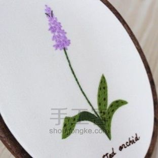 欧式手工丨刺绣斑点兰花