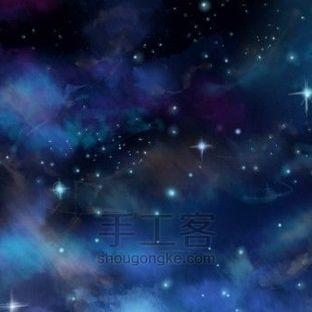 电脑手绘丨星空