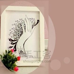 小惠老师画彩色禅绕装饰画