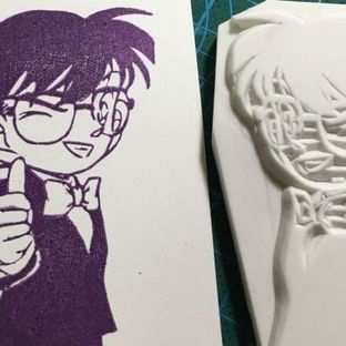 橡皮章制作（初级）-名侦探柯南