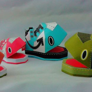 初识纸模型丨可爱小鞋子的制作