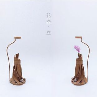 纸藤·花器《立》