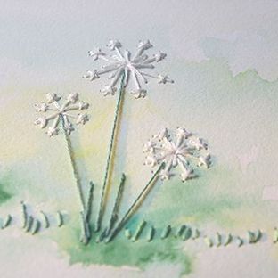 纸绣基础1—小清新系蒲公英