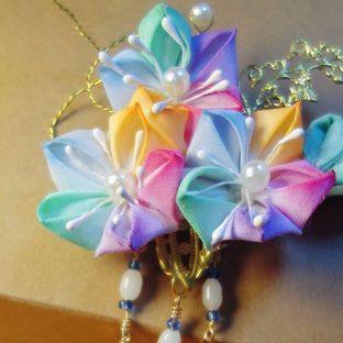 3分钟学会五彩和风发饰制作