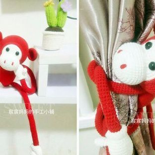 钩针玩偶 长臂猴子