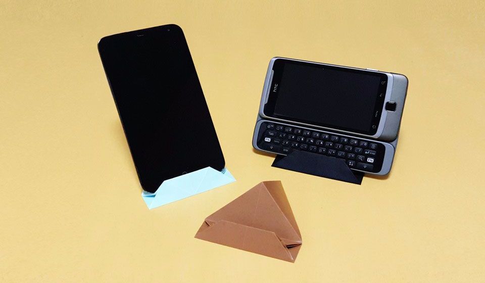 来学一款简单实用的折纸手机支架
