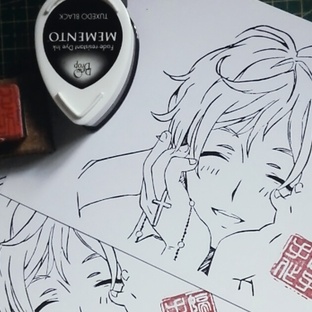 人物橡皮章雕刻