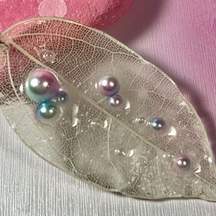 嘀嗒手工艺 | 滴胶叶脉饰品