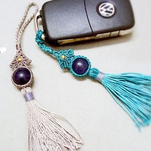 知乐创意蓝砂石小挂件