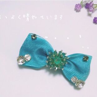 水钻蝴蝶结发夹