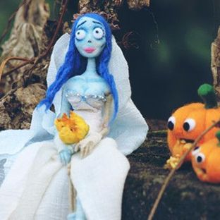 万圣节羊毛毡南瓜