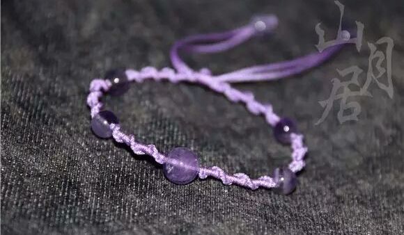 简单紫水晶手链