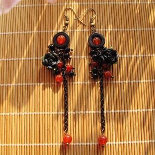 【玄】亲手制作一款适合礼服佩戴的耳环