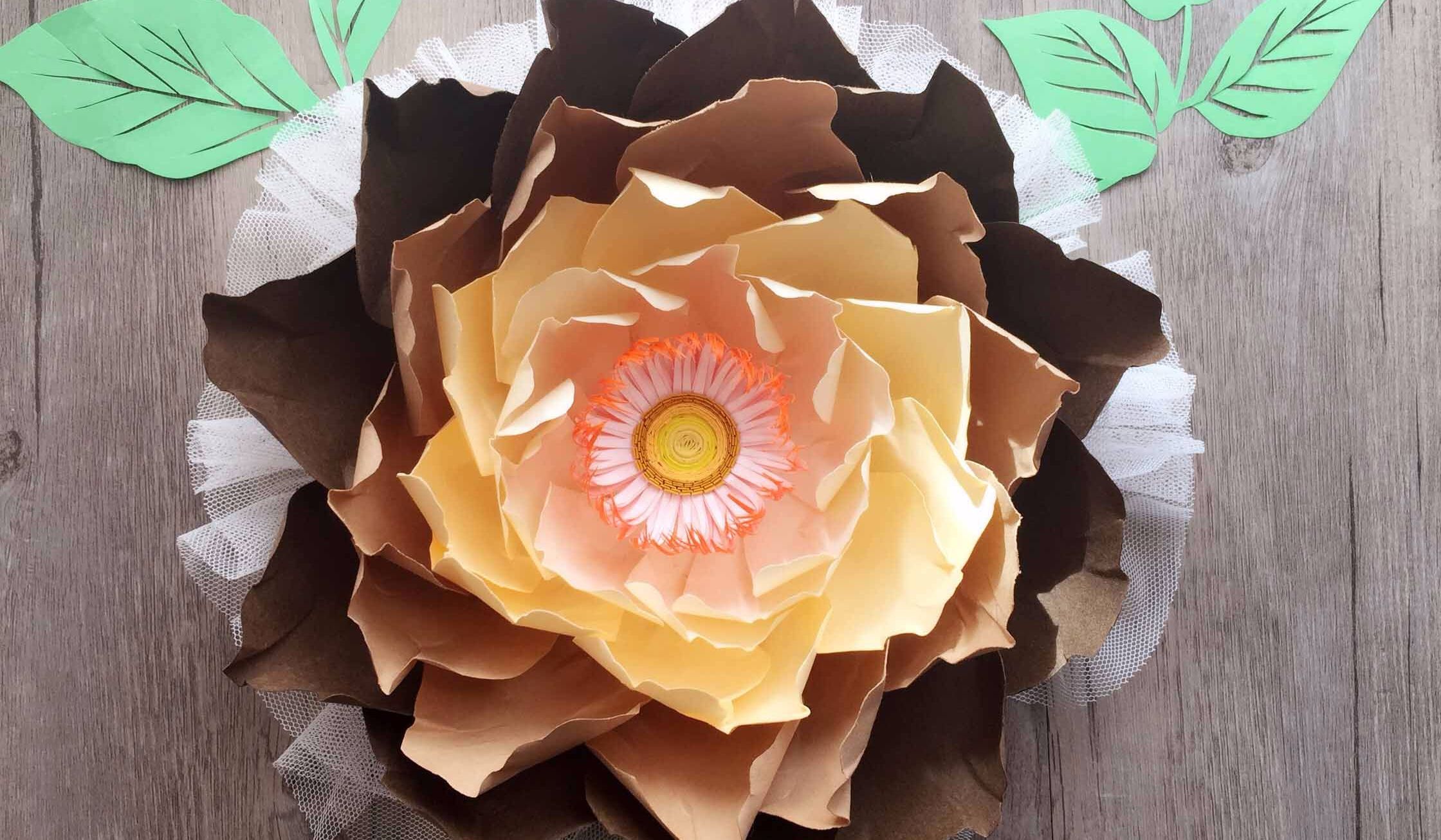 牡丹纸花的制作方法