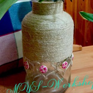 【麻绳风采(1)-改造花瓶】