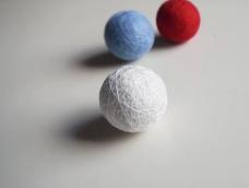 【手鞠球基础教程】教你用三种不同材料缠素球