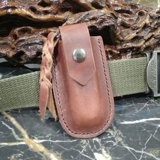 【手工皮艺】 瑞士军刀 腰包制作