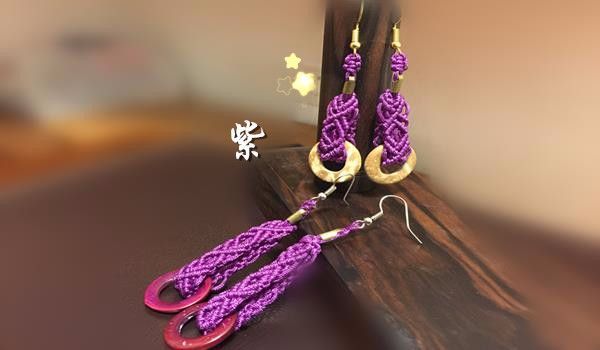 耳环《紫》