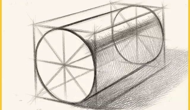 圆柱体的结构素描