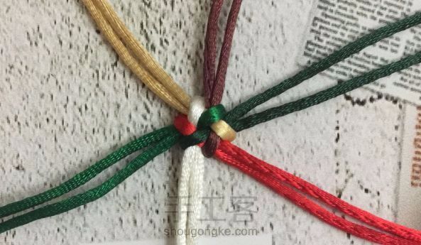绳艺技法(1)--六线团锦结编织口诀